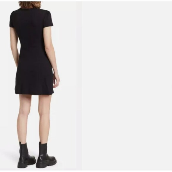 Nordstrom Rack Abound Eco-Friendly Women's Black Tie Front Cutout Mini Dress XL - Picture 2 of 3